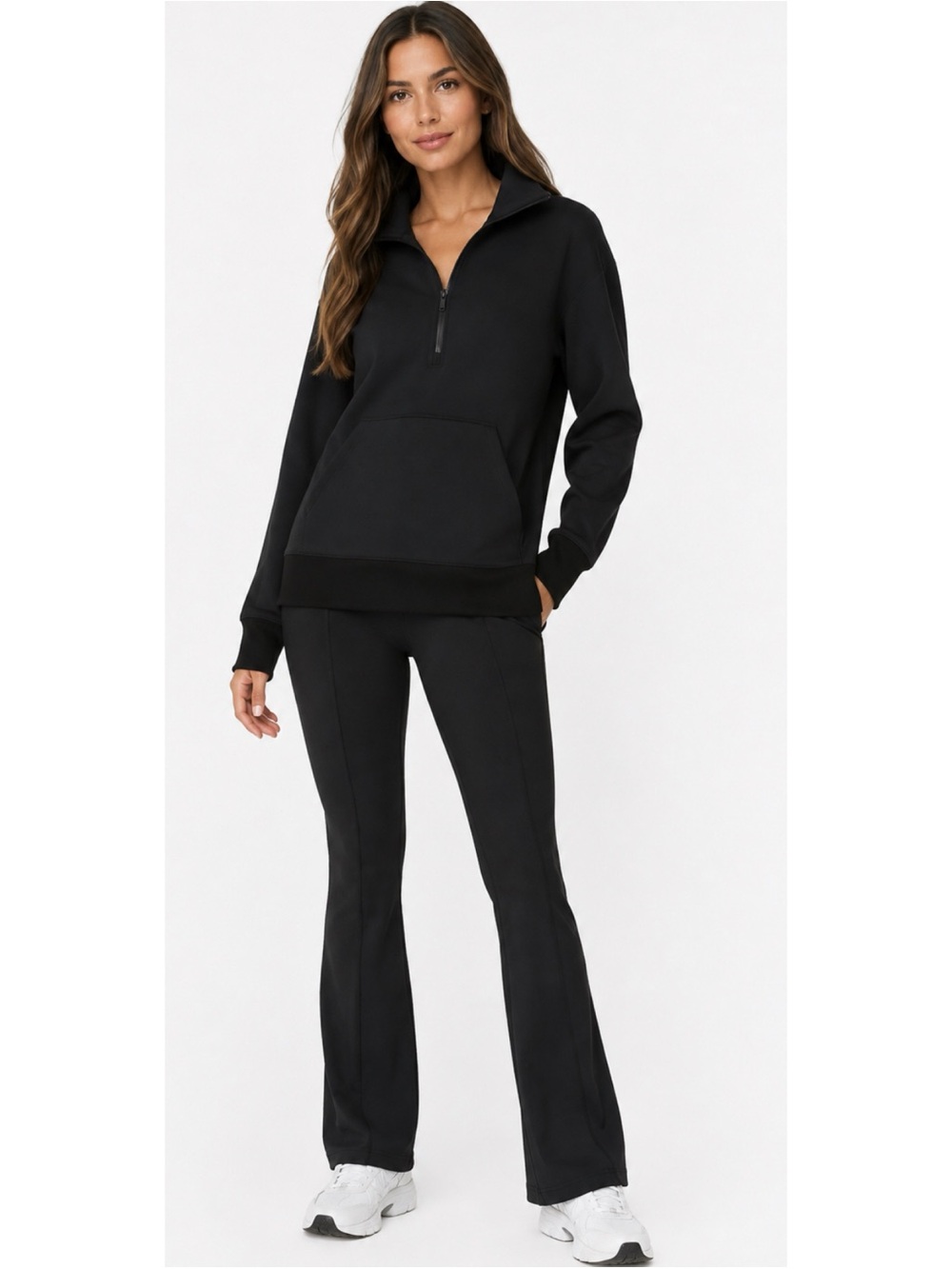 Rare~ Spanx Airessentials Heavyair Half Zip Tunic Black Pullover Size XS TP~ NWT